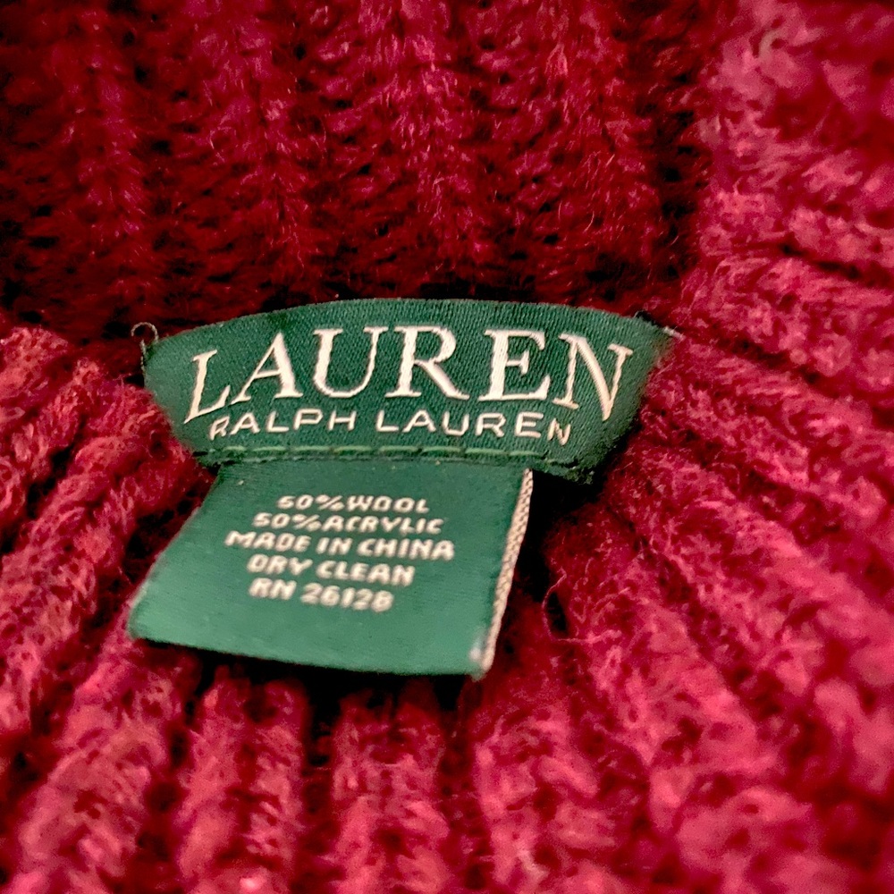 LAUREN by Ralph Lauren Burgundy Cape